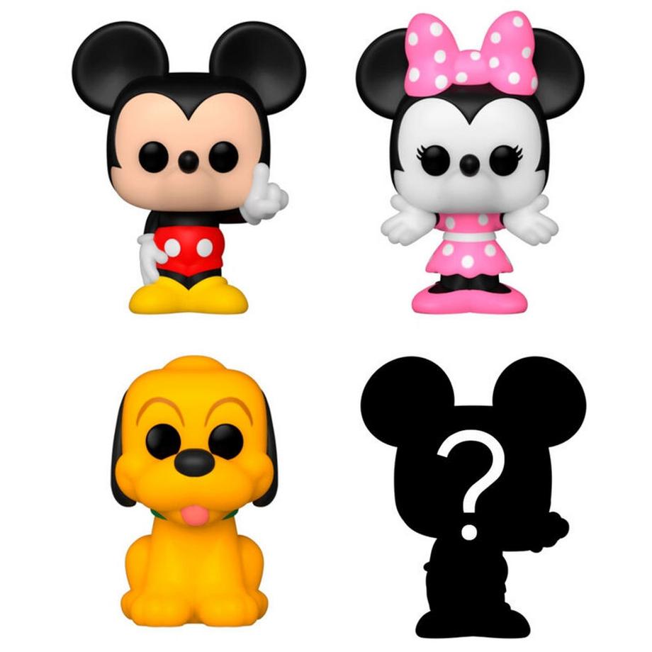 Funko  Bitty Pop! Mickey Mouse, Minnie Mouse, Pluto und Mystery 