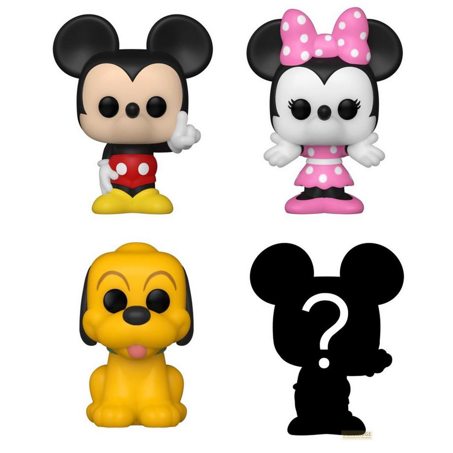Funko  Bitty Pop! Mickey Mouse, Minnie Mouse, Pluto und Mystery 