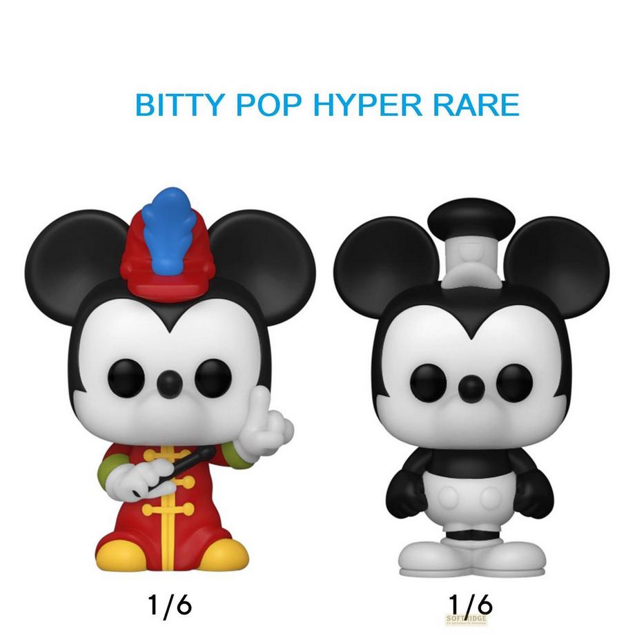 Funko  Bitty Pop! Mickey Mouse, Minnie Mouse, Pluto und Mystery 