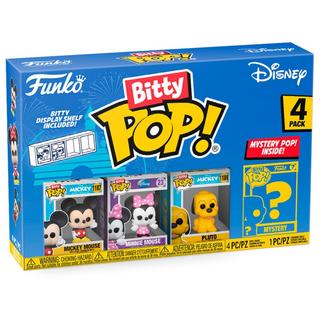 Funko  Bitty Pop! Mickey Mouse, Minnie Mouse, Pluto und Mystery 