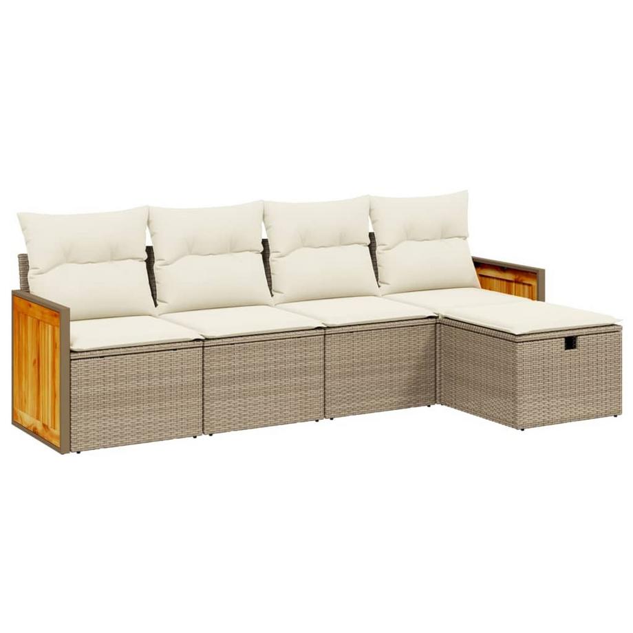 set divano da giardino Polirattan
