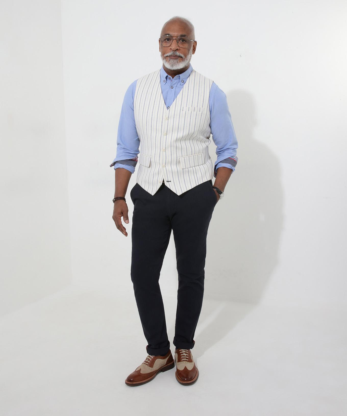 Joe Browns Gilet Abito A Righe In Misto Lino  