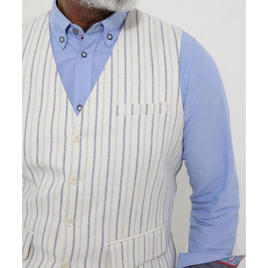 Joe Browns Gilet Da Abito A Righe In Misto Lino  