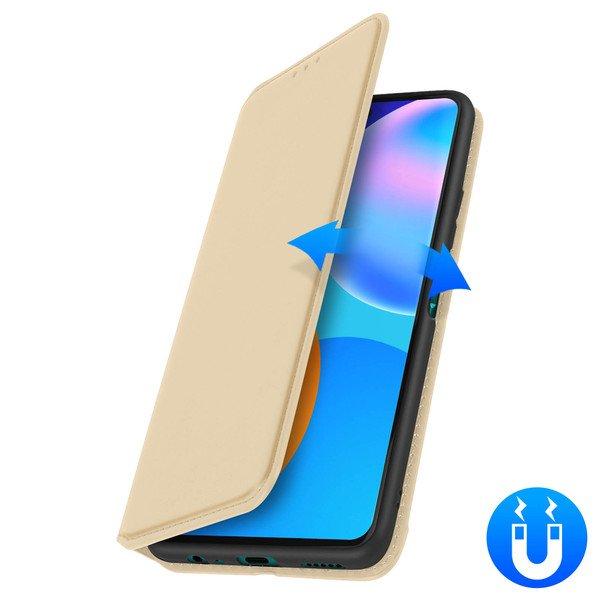 Avizar  Custodia Flip Huawei P smart 2021 oro 