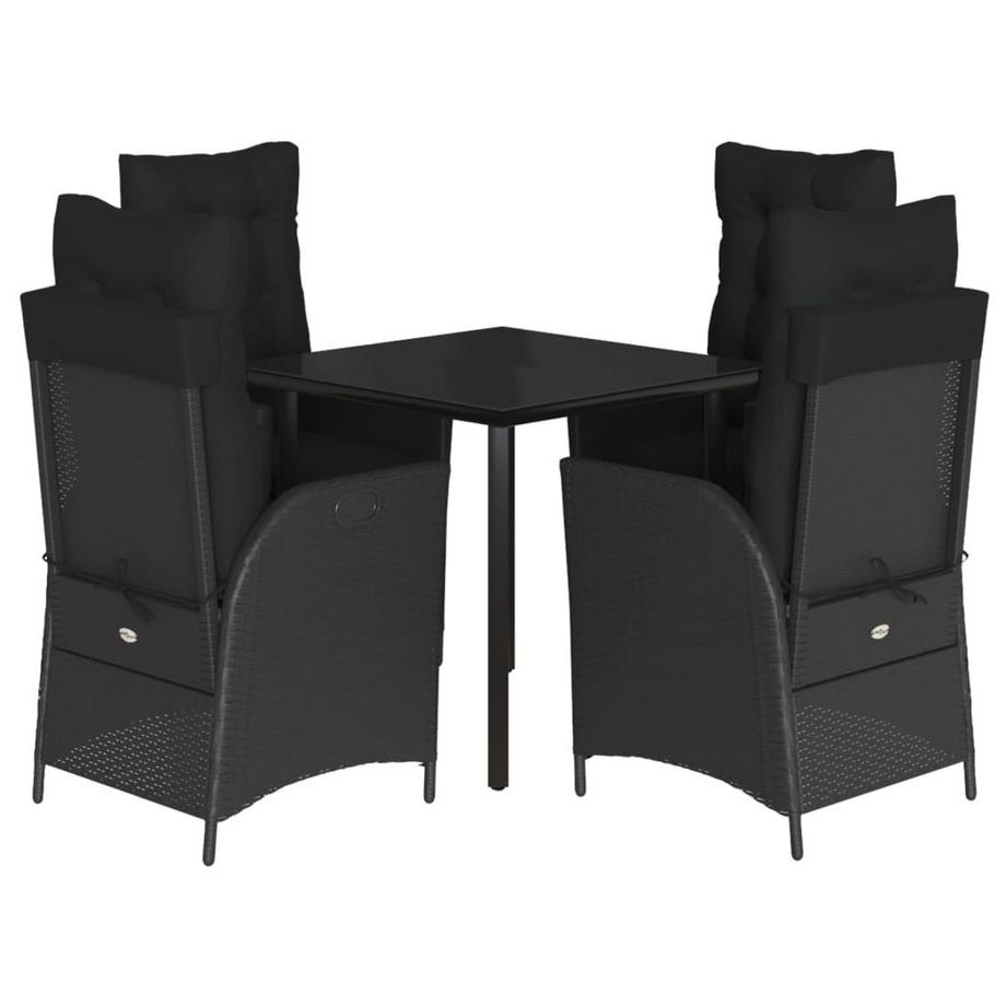 VidaXL Ensemble à manger de jardin rotin synthétique  