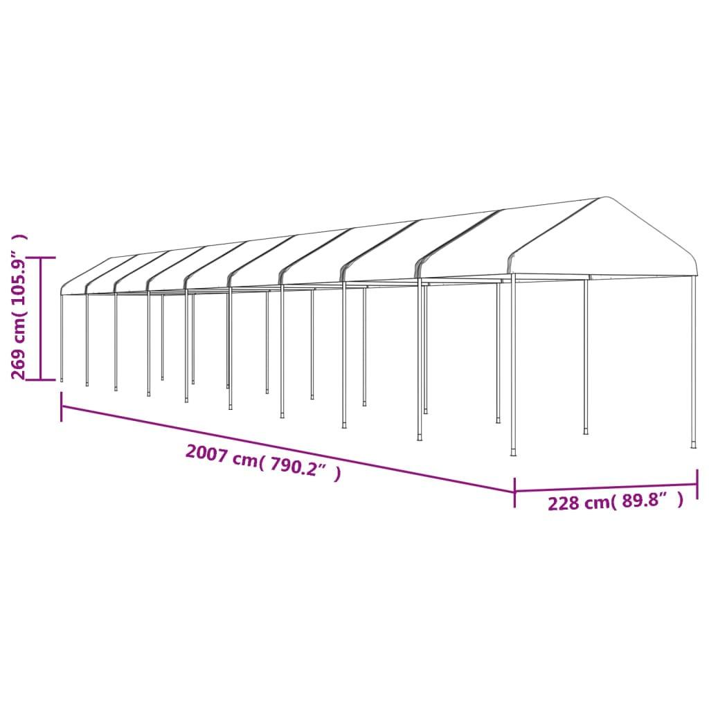 VidaXL Gazebo avec toit polyéthylène  