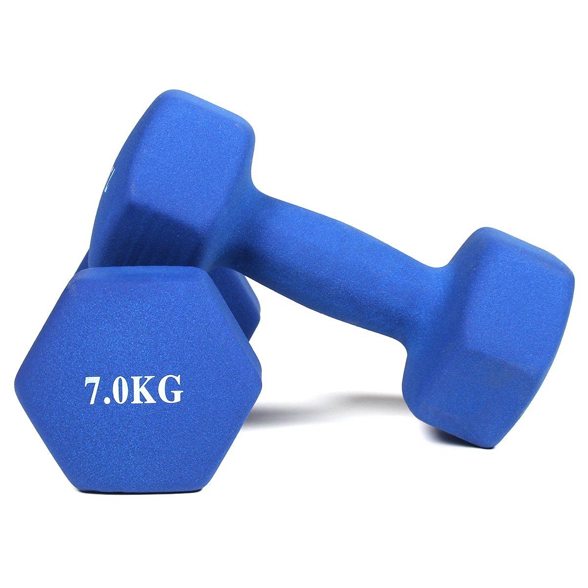 Image of Neoprenhanteln Bodybuilding Und Fitness (2er-set) Unisex Multicolor 7KG