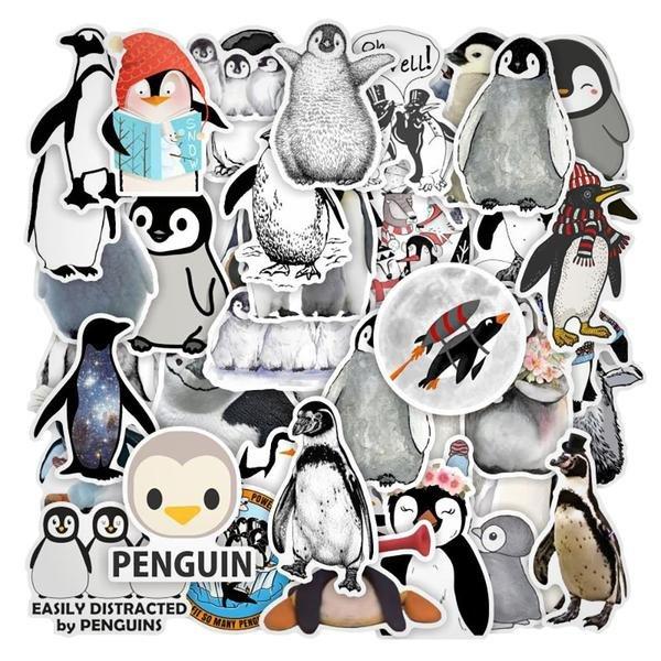Image of Packung Aufkleber - Pinguine Packung Aufkleber - Pinguine