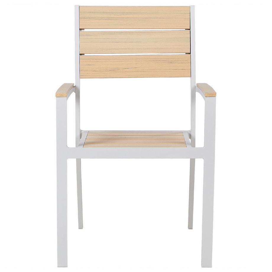 Beliani Gartenstuhl 4er Set aus Kunstholz  PRATO  