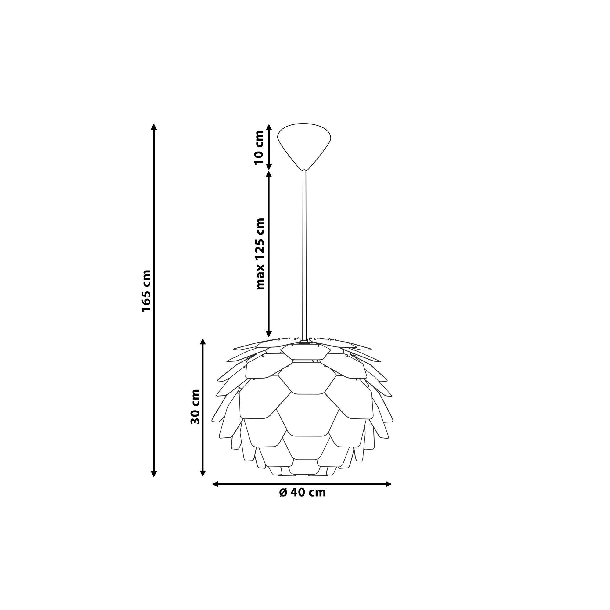 Beliani Lampadario en Materiale sintetico Moderno SEGRE  