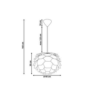 Beliani Lampadario en Materiale sintetico Moderno SEGRE  