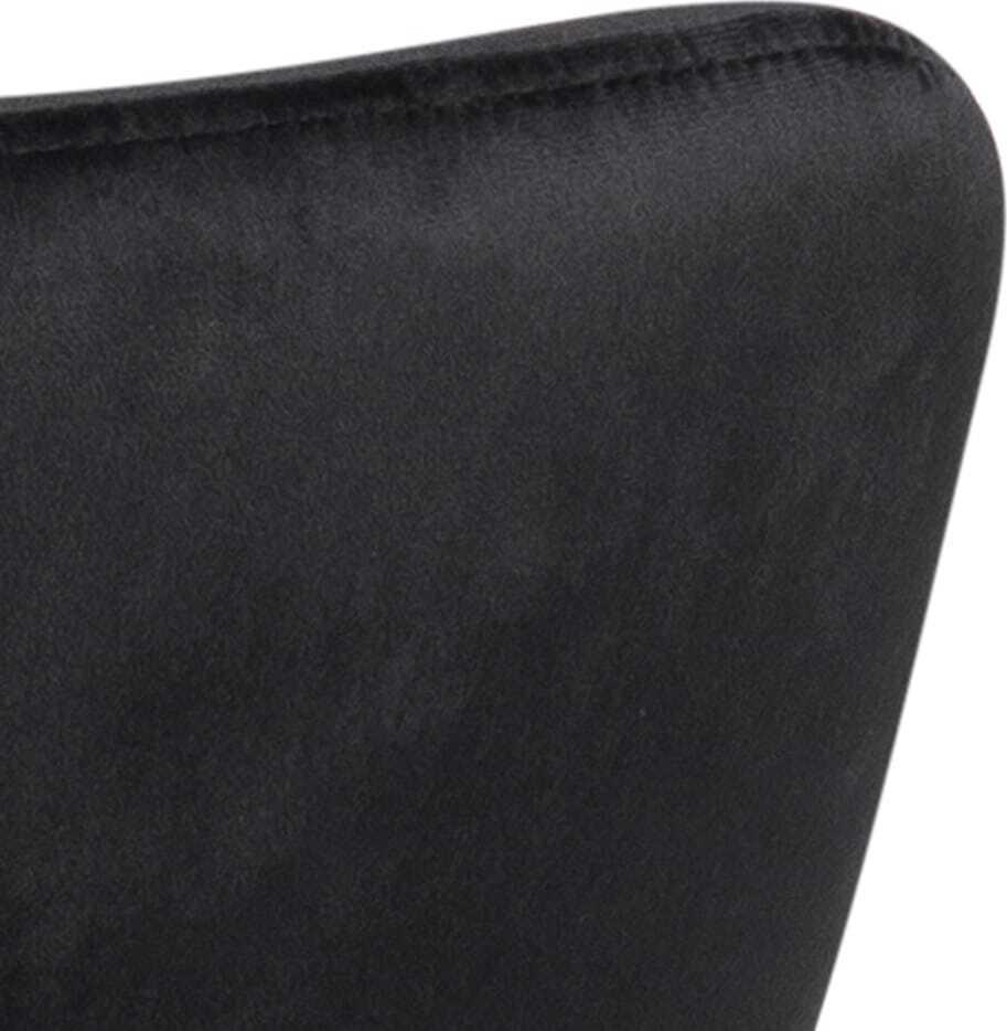 mutoni Chaise avec accoudoirs Mia noir  