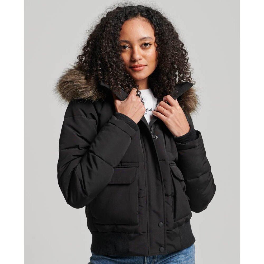 Superdry  gepolterte jacke mit kapuze, uperdry everet 