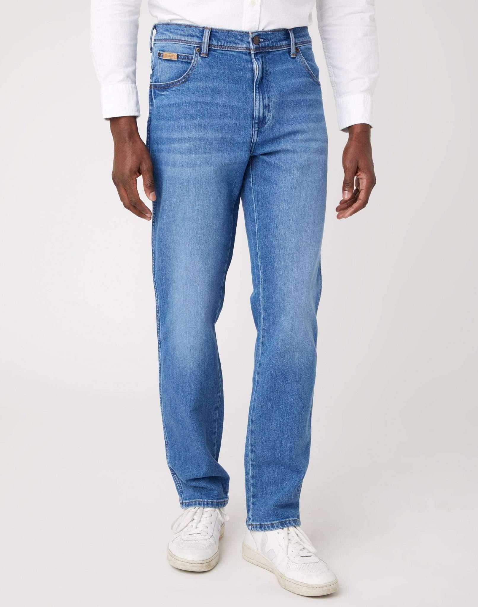 Image of Jeans Straight Leg Texas Unisex Blau Denim L32/W42