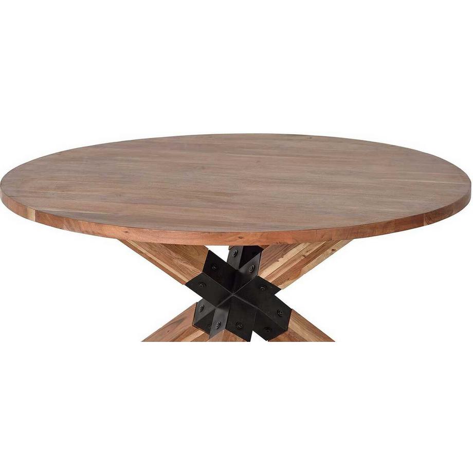 mutoni Table de salle à manger Naro acacia naturel 150  