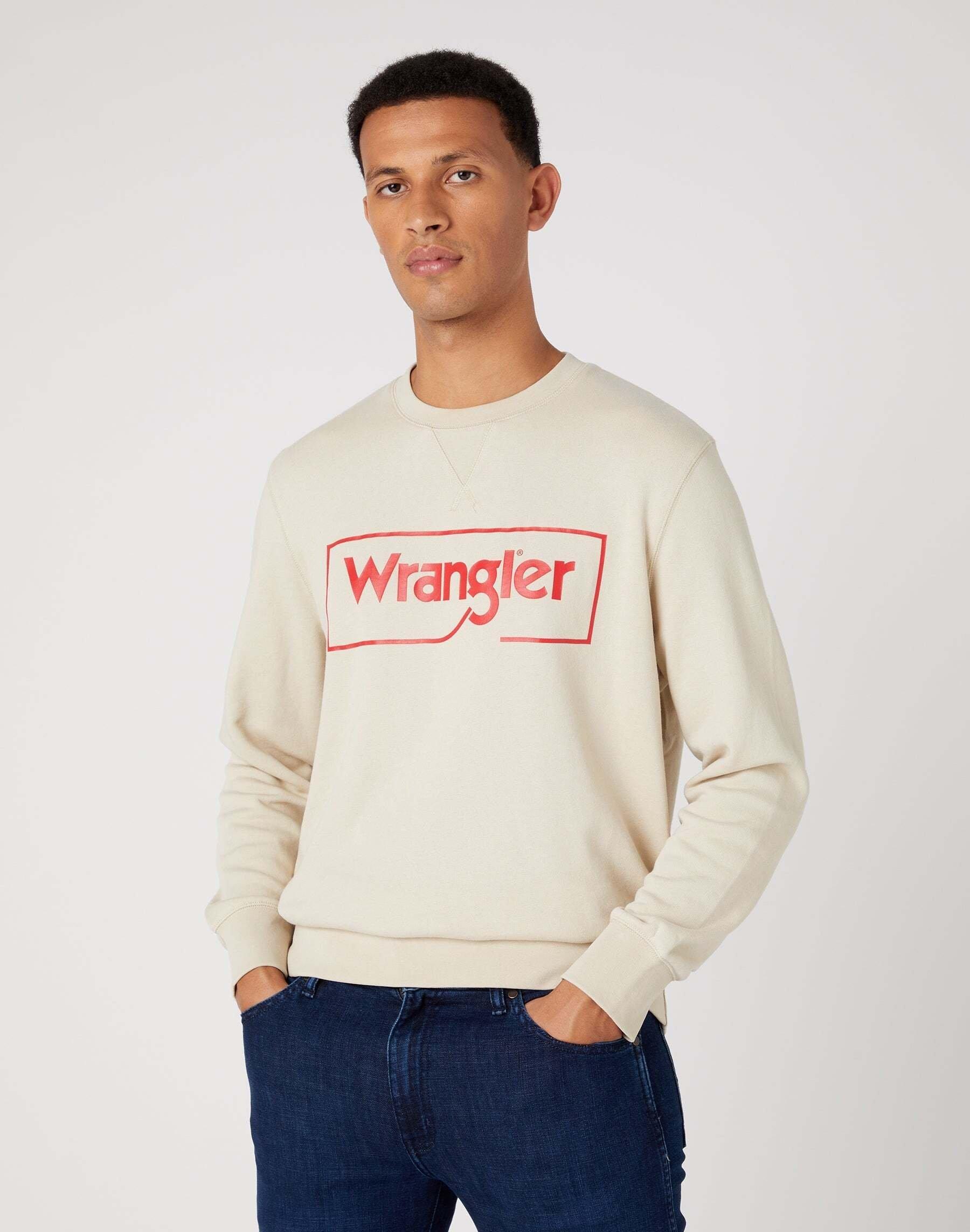 Image of Sweatshirt Frame Logo Crew Herren Beige XL