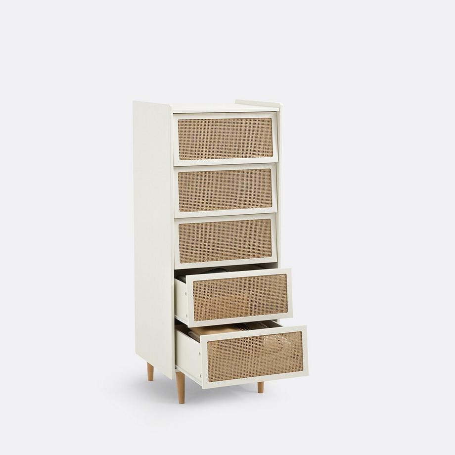 La Redoute Intérieurs Chiffonnier 5 tiroirs en cannage  