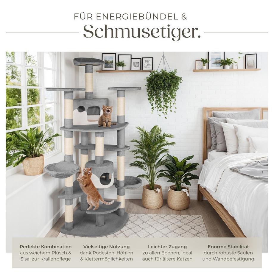 Tectake  Albero tiragraffi  Nelly  204 cm 