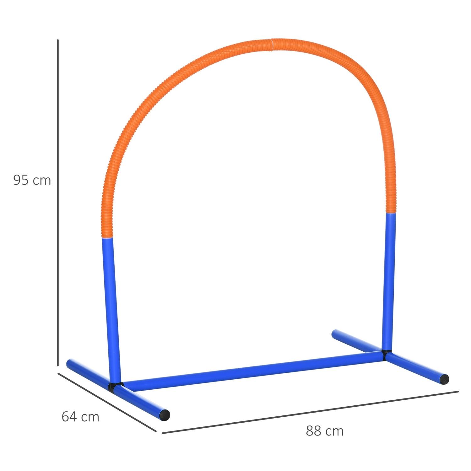 Northio  Hunde-Agility-Trainingsgeräte, Hund Agility Set, 4-Teilges Hundetrainigsset Mit Tragetasche, Blau+Orange, 88 X 64 X 95 Cm 