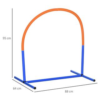 Northio  Hunde-Agility-Trainingsgeräte, Hund Agility Set, 4-Teilges Hundetrainigsset Mit Tragetasche, Blau+Orange, 88 X 64 X 95 Cm 