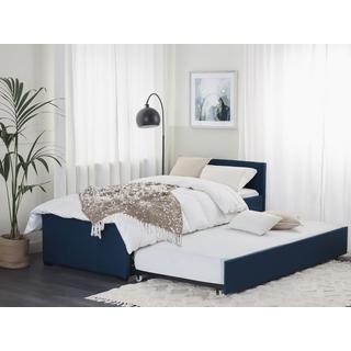 Beliani Bett mit Lattenrost aus Polyester Modern MARMANDE  