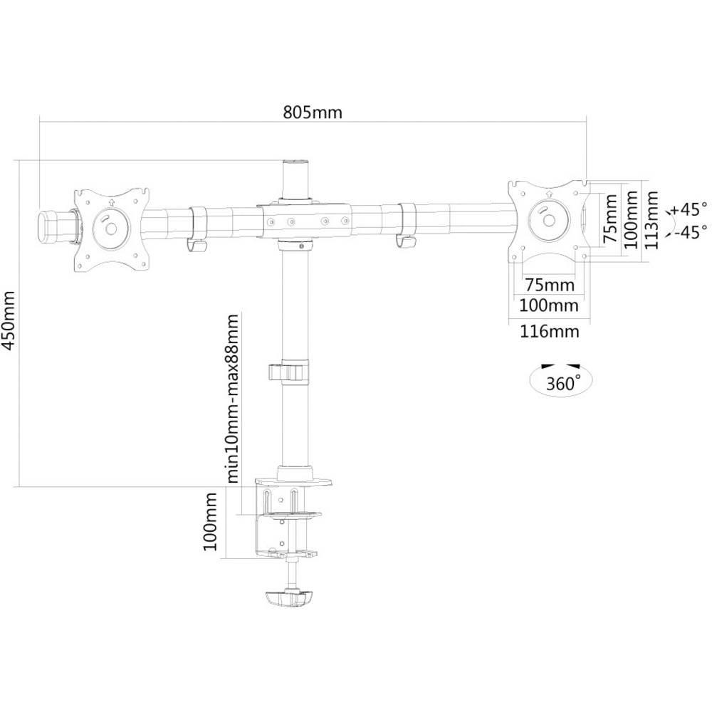 Neomounts by Newstar  Support de table pour écran plat NewStar 