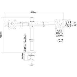 Neomounts by Newstar  Support de table pour écran plat NewStar 