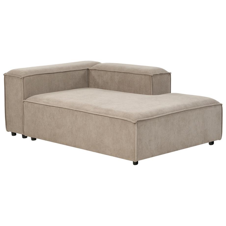 Beliani Linksseitige Chaiselongue aus Cord Skandinavisch ARDAL  