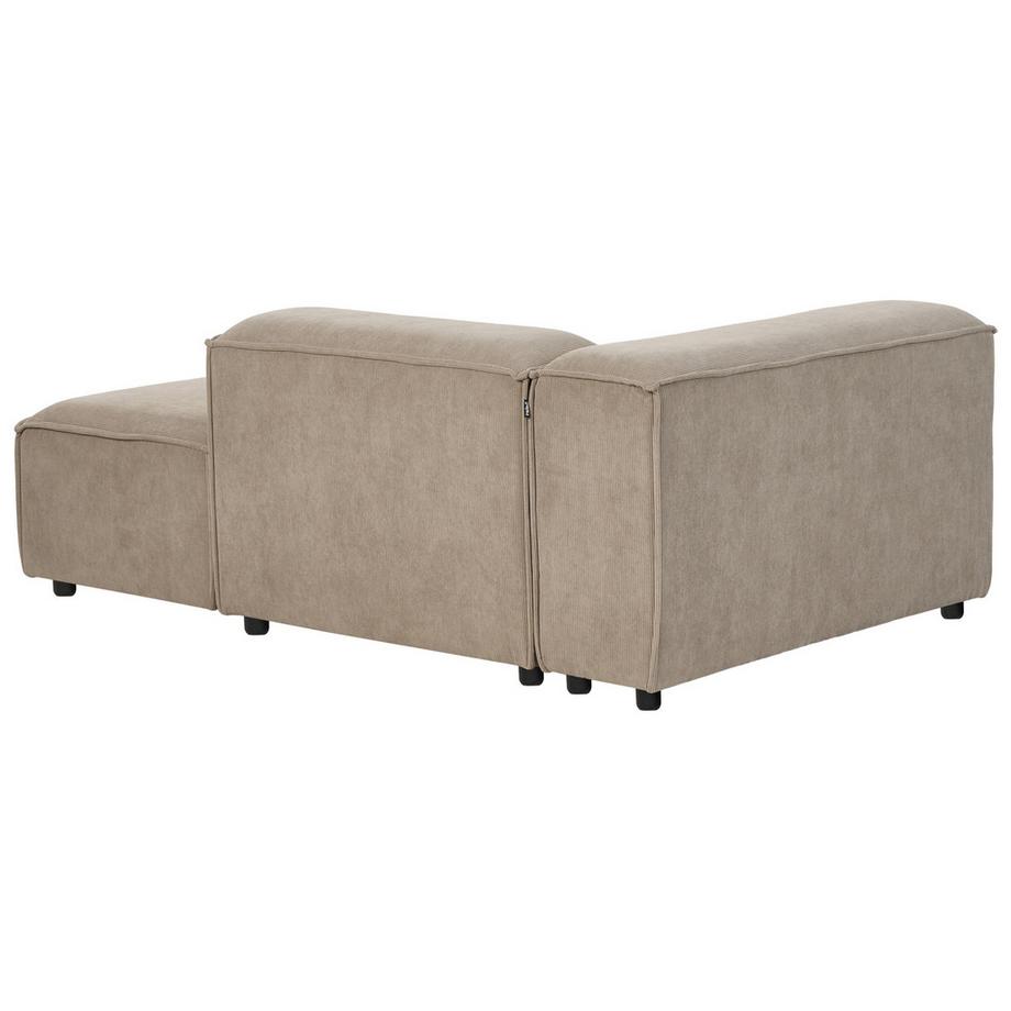 Beliani Linksseitige Chaiselongue aus Cord Skandinavisch ARDAL  