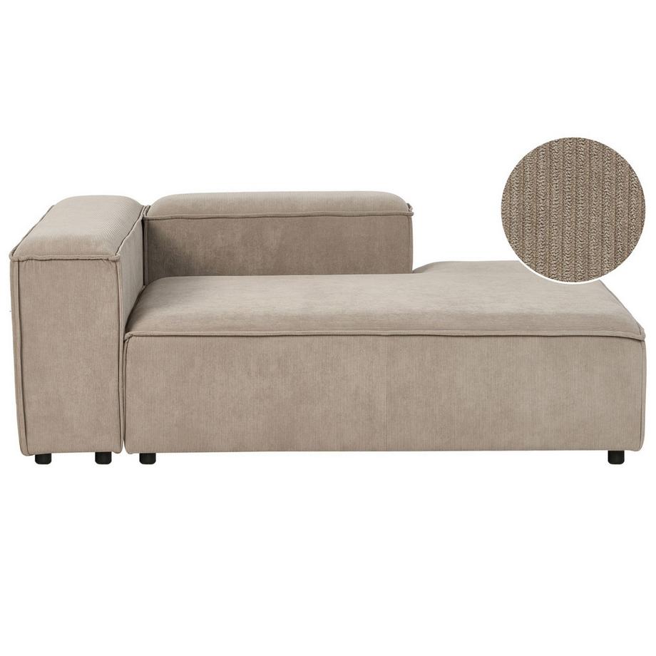 Linksseitige Chaiselongue aus Cord Skandinavisch ARDAL