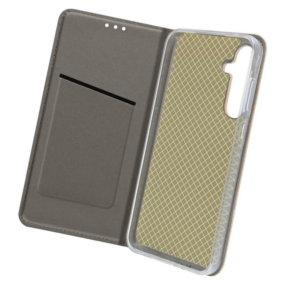Avizar  Samsung Galaxy A35 5G Book Cover Gold 