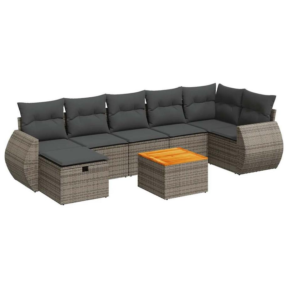 VidaXL Gartensofa set poly-rattan  
