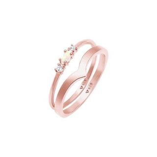 Elli  Ring 2Er Set Opal Zirkonia 