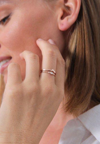 Elli  Ring 2Er Set Opal Zirkonia 