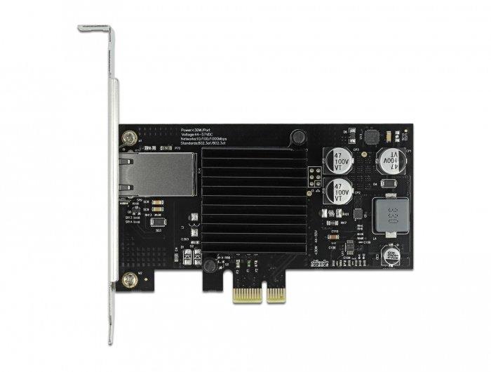 DeLock  Scheda PCI Express x1 per 1 x RJ45 Gigabit LAN PoE+ 