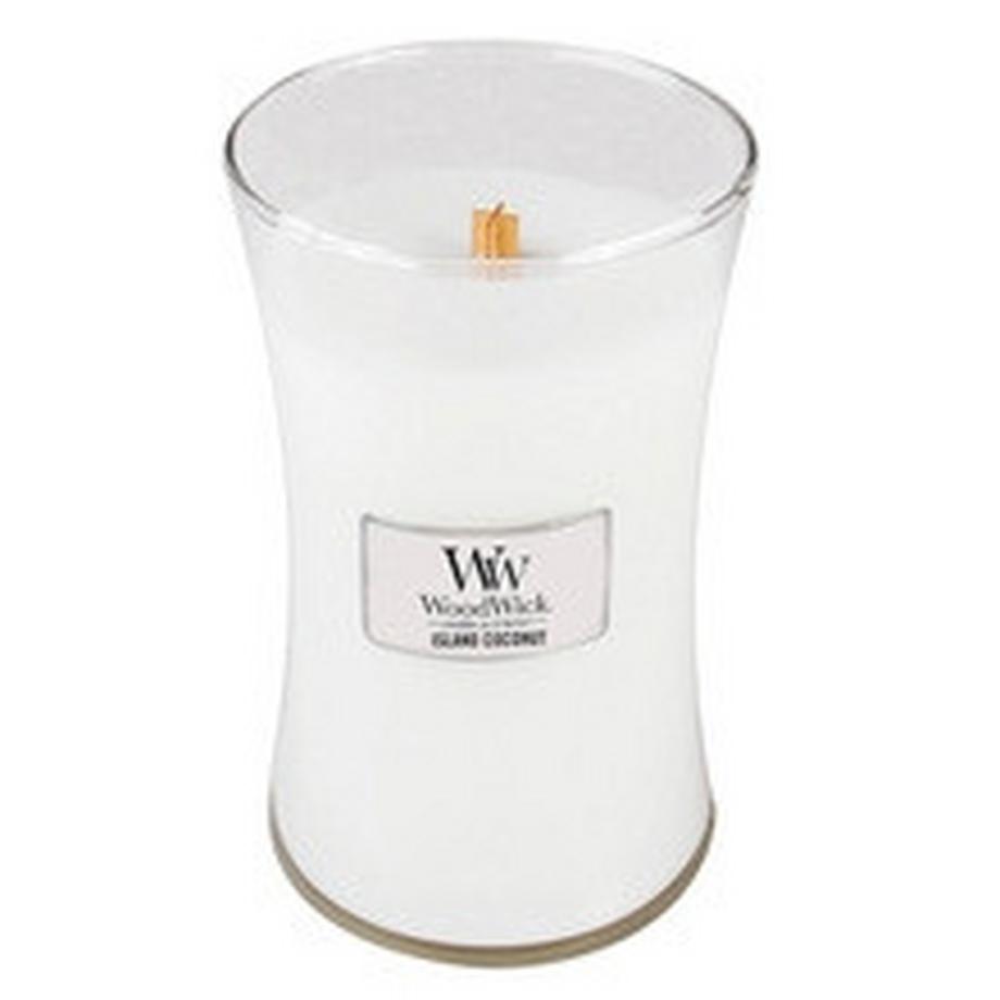 WoodWick Bougie Parfumée Island Coconut Vase 85g  