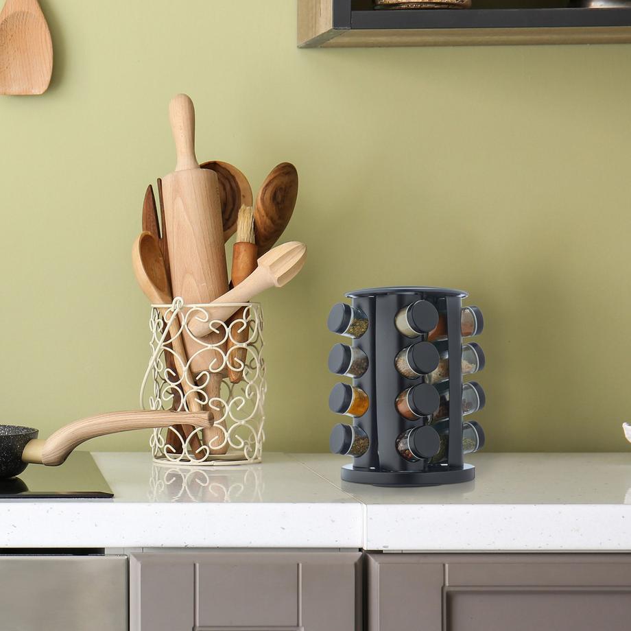 Northix Carosello delle spezie con 16 barattoli  