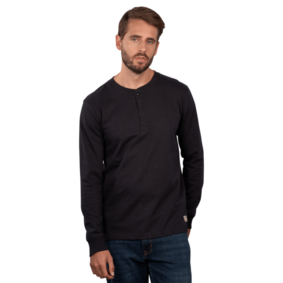 T-Shirt LS Regular Fit Henley