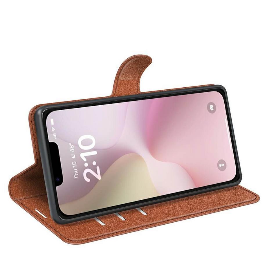 Cover-Discount  iPhone 16e - Leder Etui Hülle 