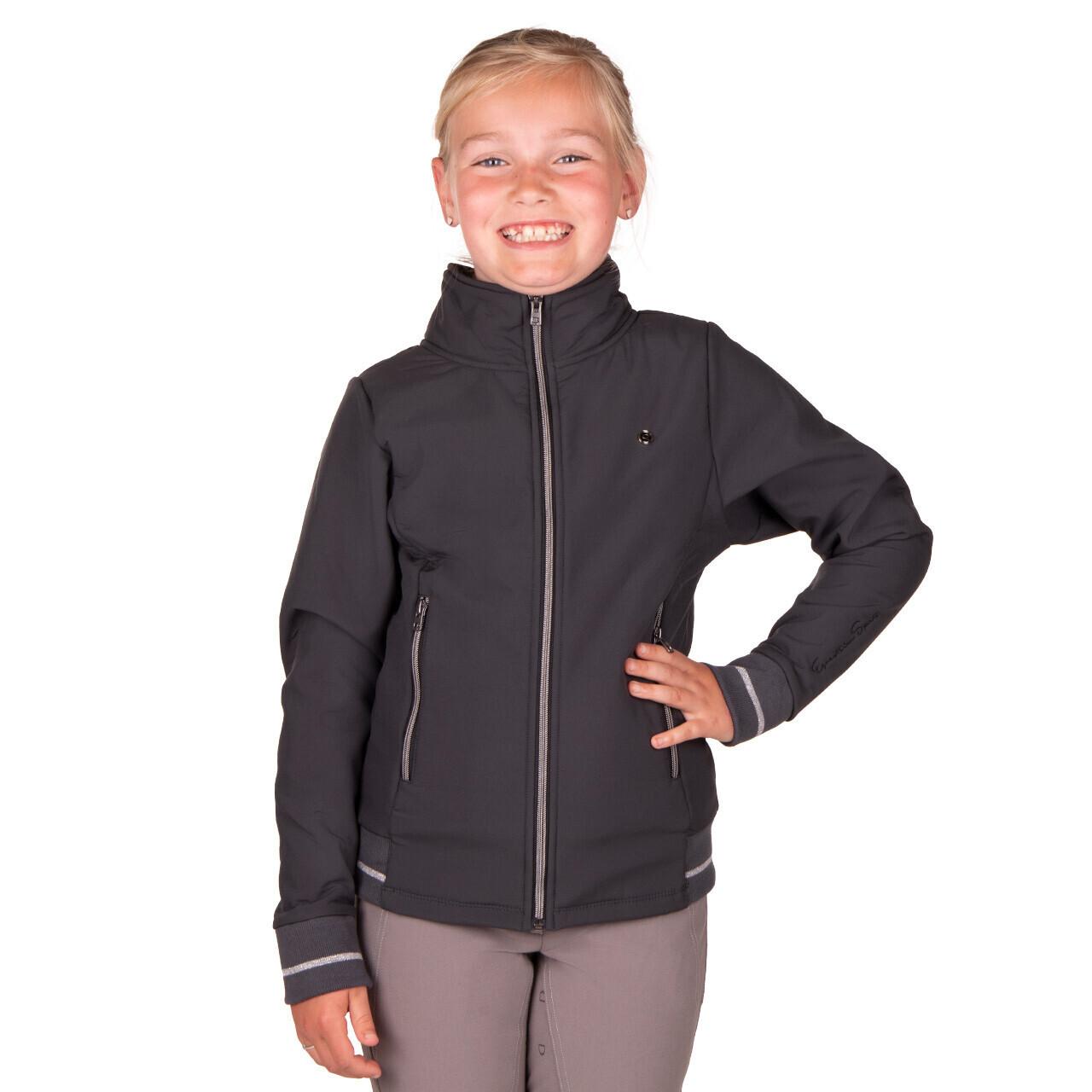 Image of Wasserdichte Kinderjacke Lieke Jungen Anthrazit 12A
