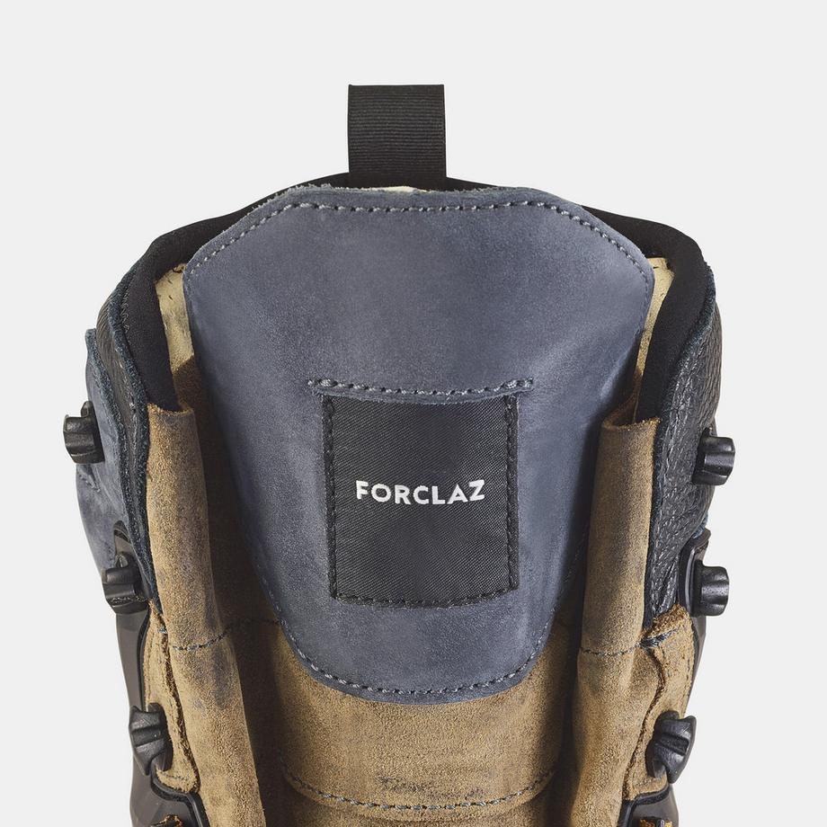 FORCLAZ  Scarpe da trekking uomo alte impermeabili pelle Vibram 