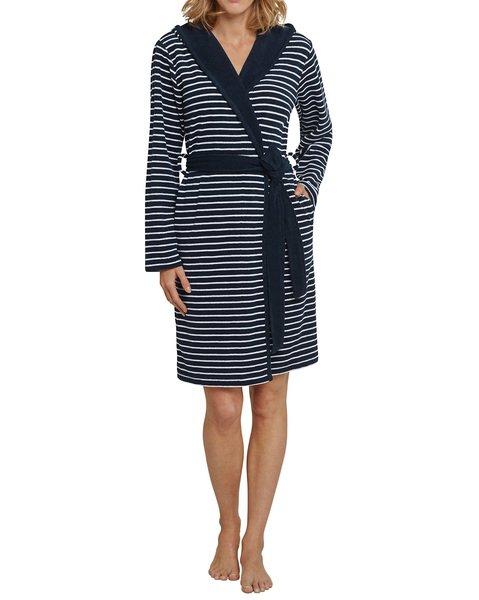 Schiesser Accappatoio Casual Comodo a Righe  