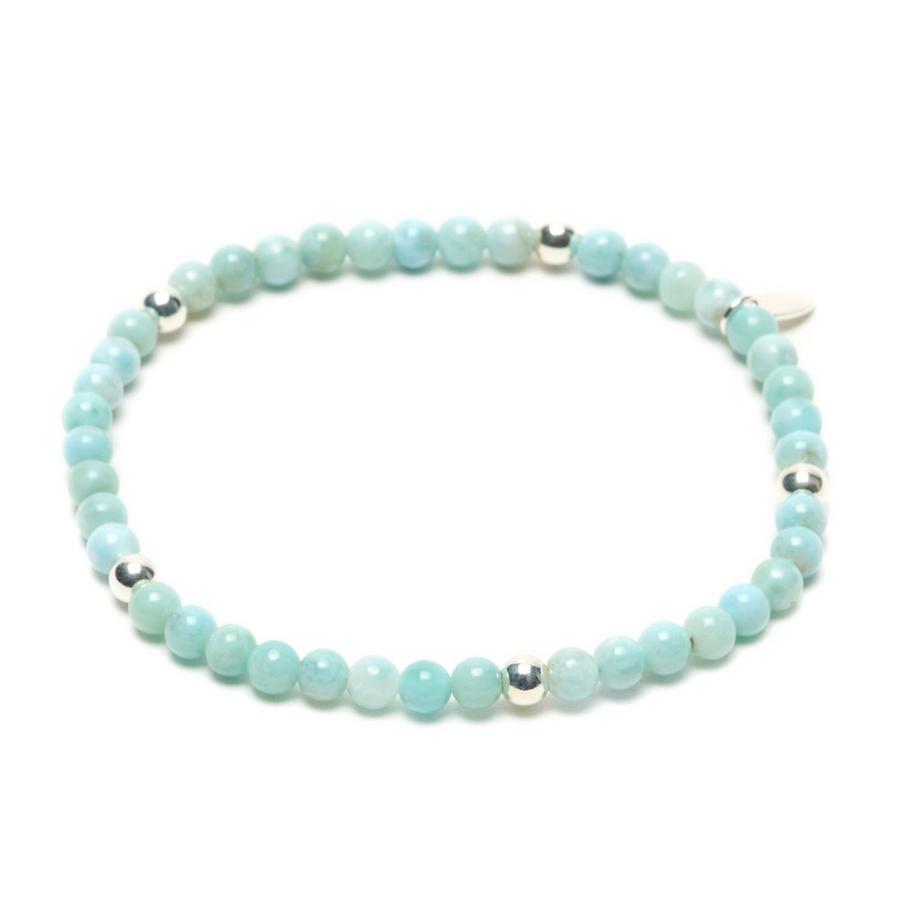 Balibay  Milea  Armband mit Larimar Steinen 14 Karat Gold 
