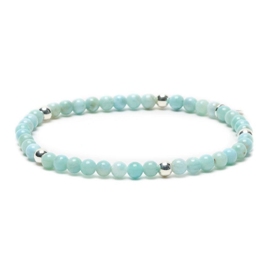 Milea  Armband mit Larimar Steinen 14 Karat Gold