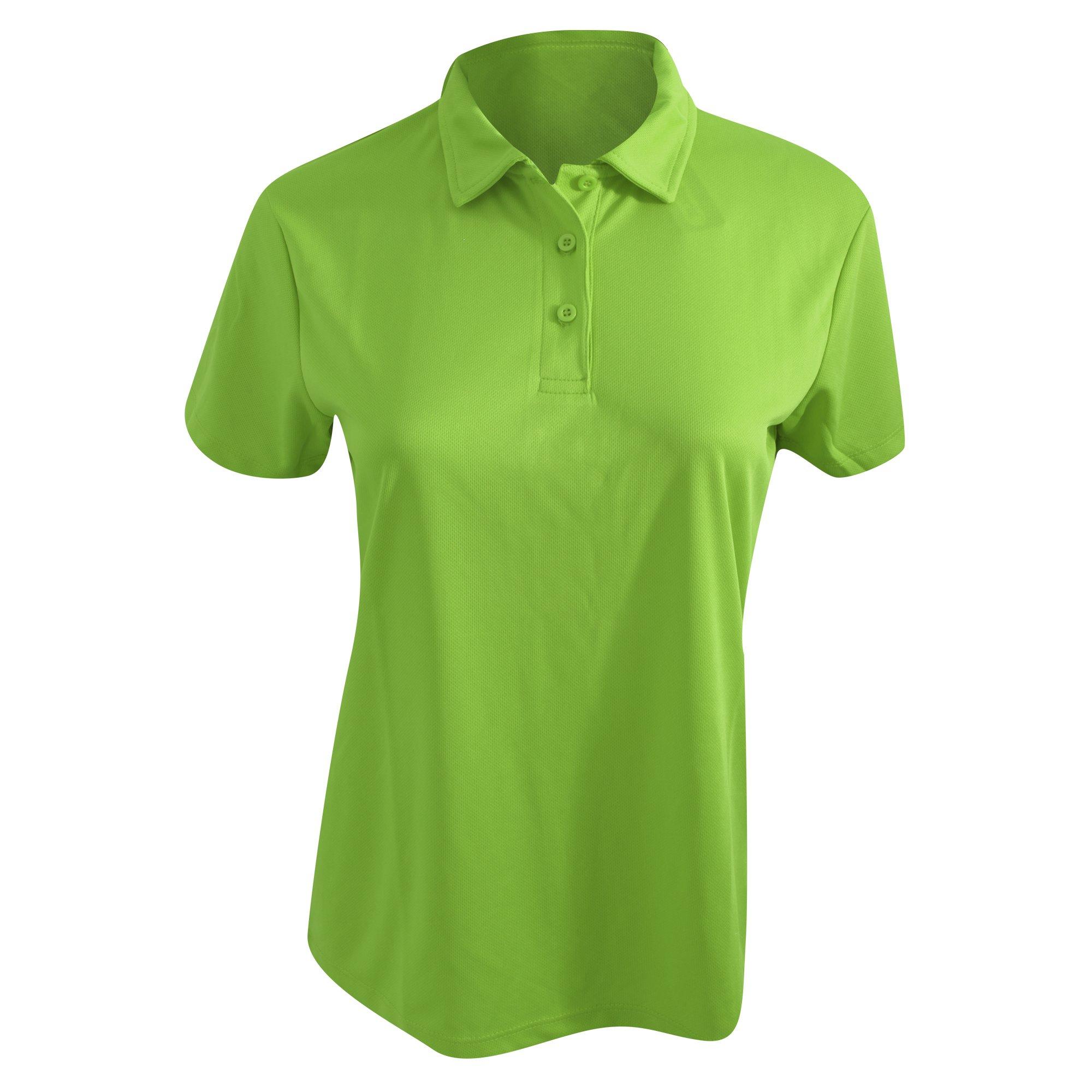 Image of Poloshirt, Taillierte Passform Damen Limettengrün XL