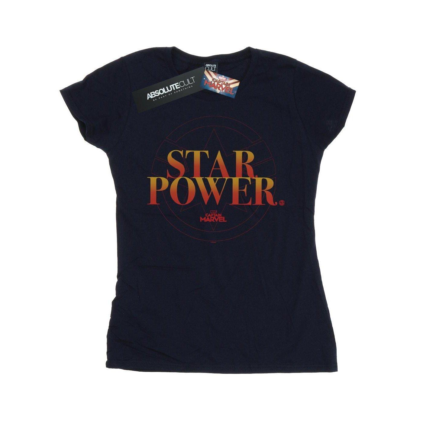 Image of Captain Star Power Tshirt Damen Marine XXL