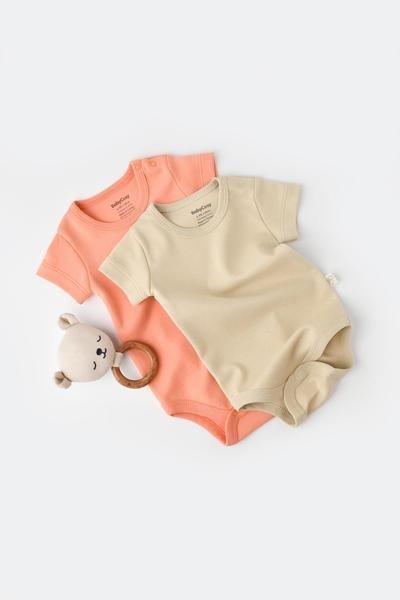 Image of Body, Kurzarm, 2 Pack Unisex Beige 86