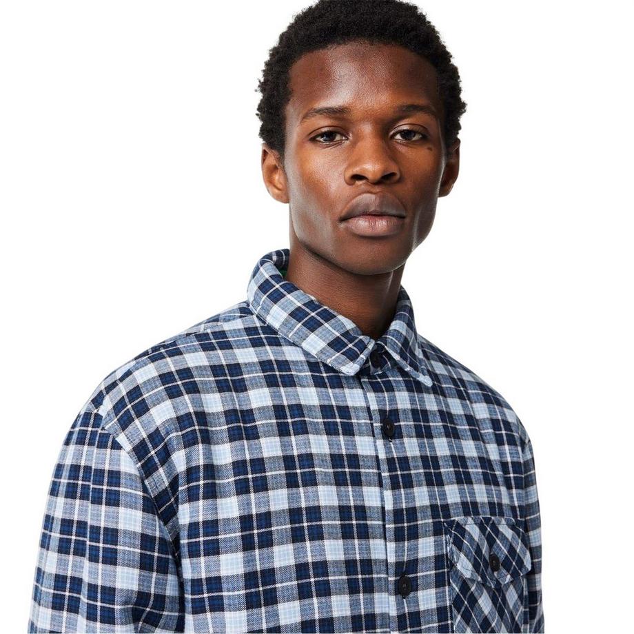 LACOSTE  Chemise Manches Longues Motiftyle À Carreaux 