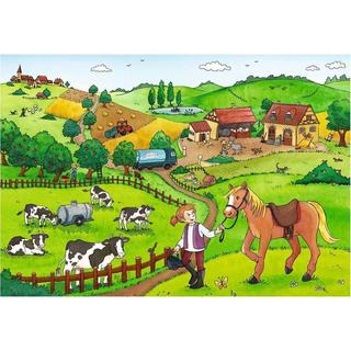 Ravensburger  Puzzle Fleissig auf dem Bauernhof (2x12) 