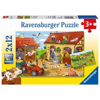 Ravensburger  Puzzle Fleissig auf dem Bauernhof (2x12) 